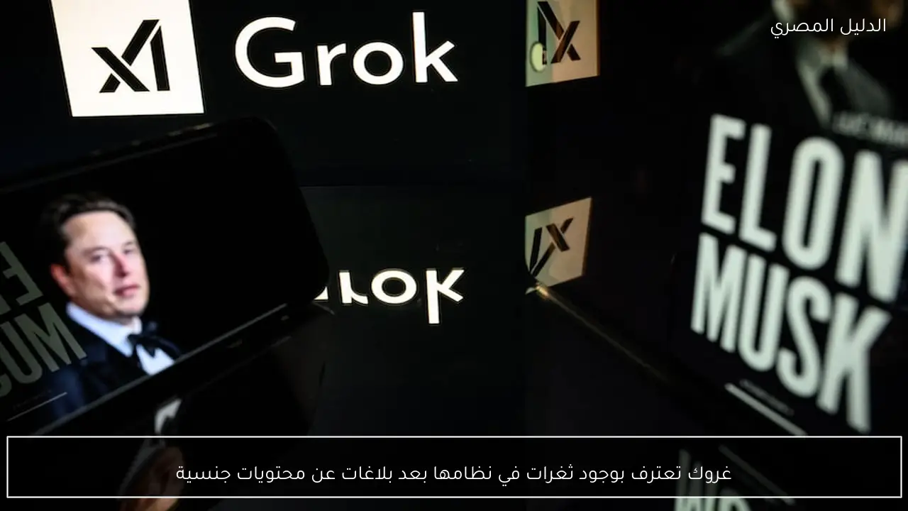 غروك تعترف بوجود ثغرات في نظامها بعد بلاغات عن محتويات جنسية