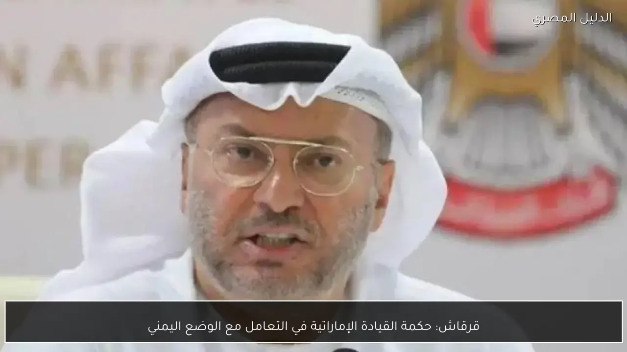 قرقاش: حكمة القيادة الإماراتية في التعامل مع الوضع اليمني