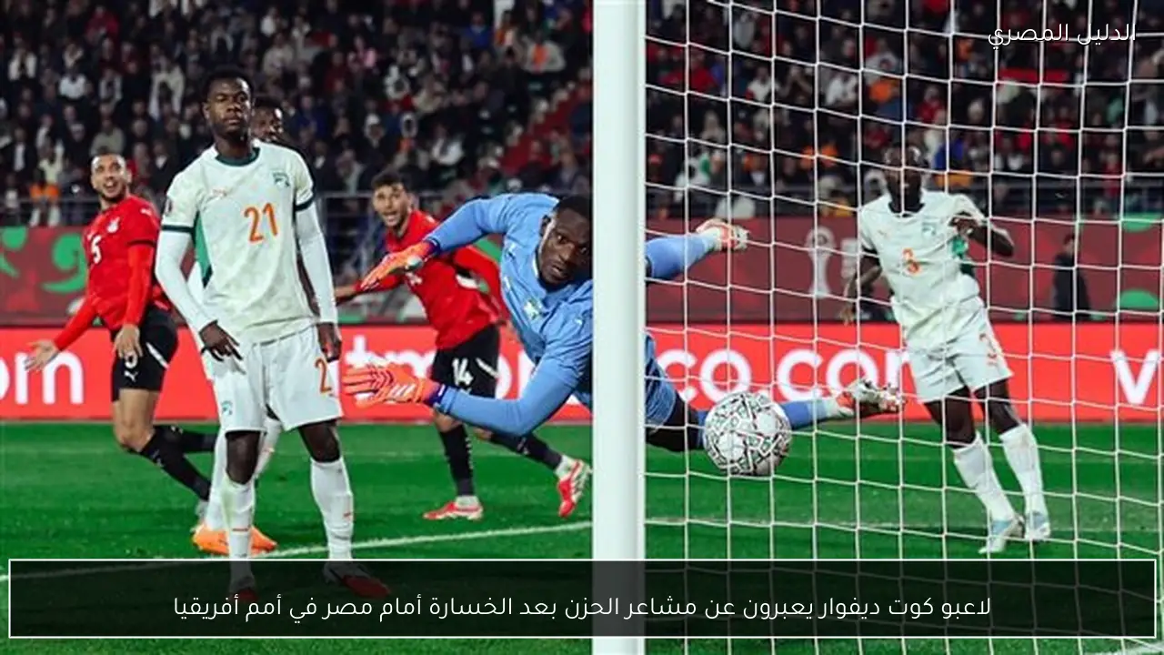 لاعبو كوت ديفوار يعبرون عن مشاعر الحزن بعد الخسارة أمام مصر في أمم أفريقيا
