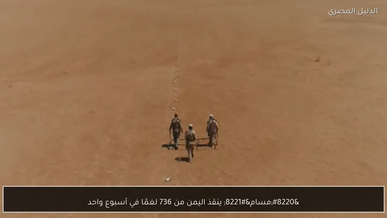 “مسام” ينقذ اليمن من 736 لغمًا في أسبوع واحد