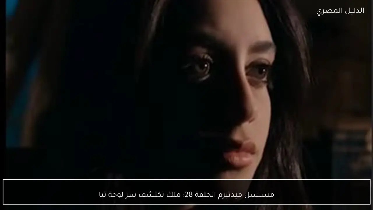 مسلسل ميدتيرم الحلقة 28: ملك تكتشف سر لوحة تيا