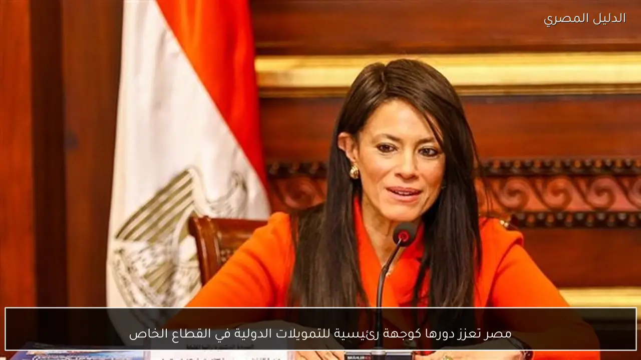 مصر تعزز دورها كوجهة رئيسية للتمويلات الدولية في القطاع الخاص