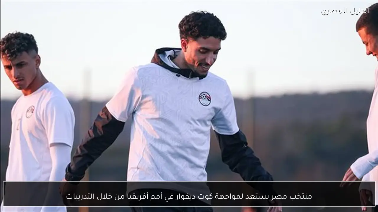 منتخب مصر يستعد لمواجهة كوت ديفوار في أمم أفريقيا من خلال التدريبات