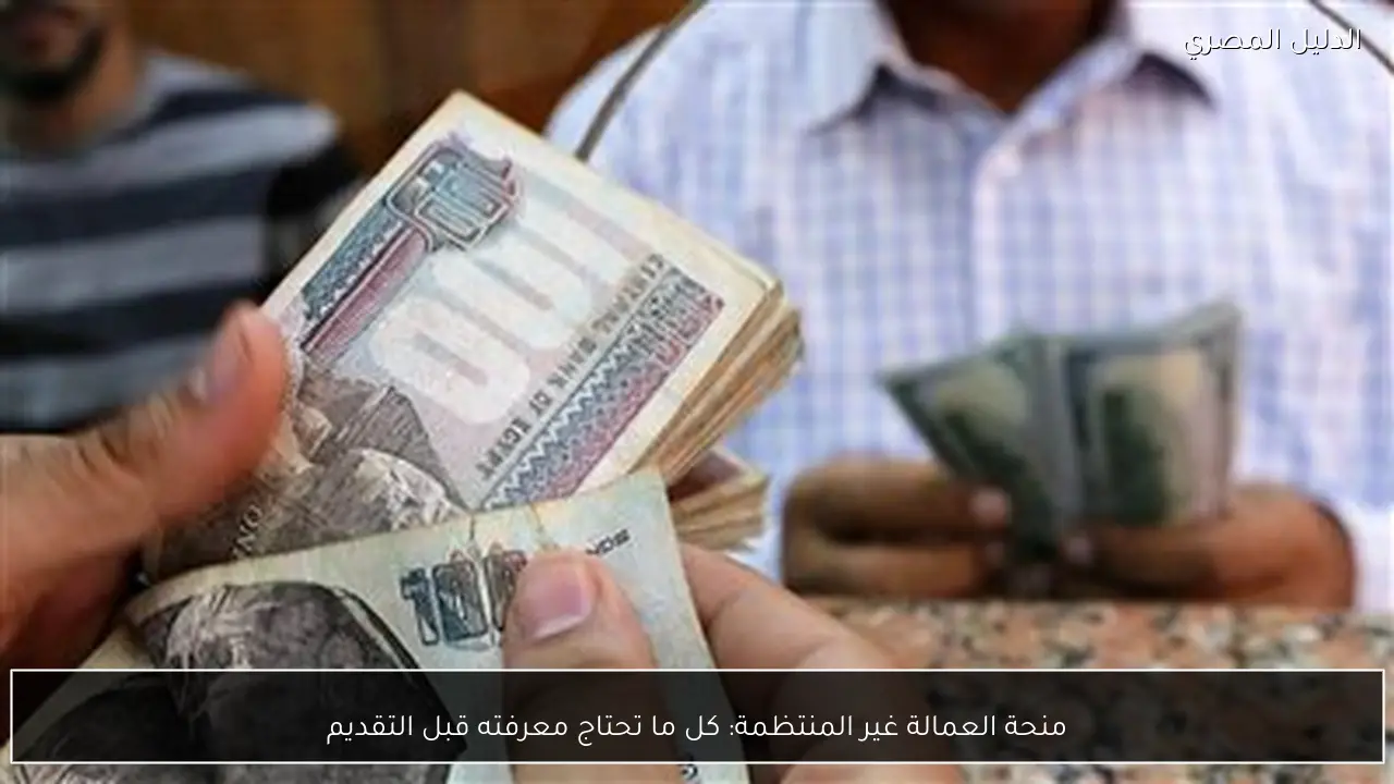 منحة العمالة غير المنتظمة: كل ما تحتاج معرفته قبل التقديم