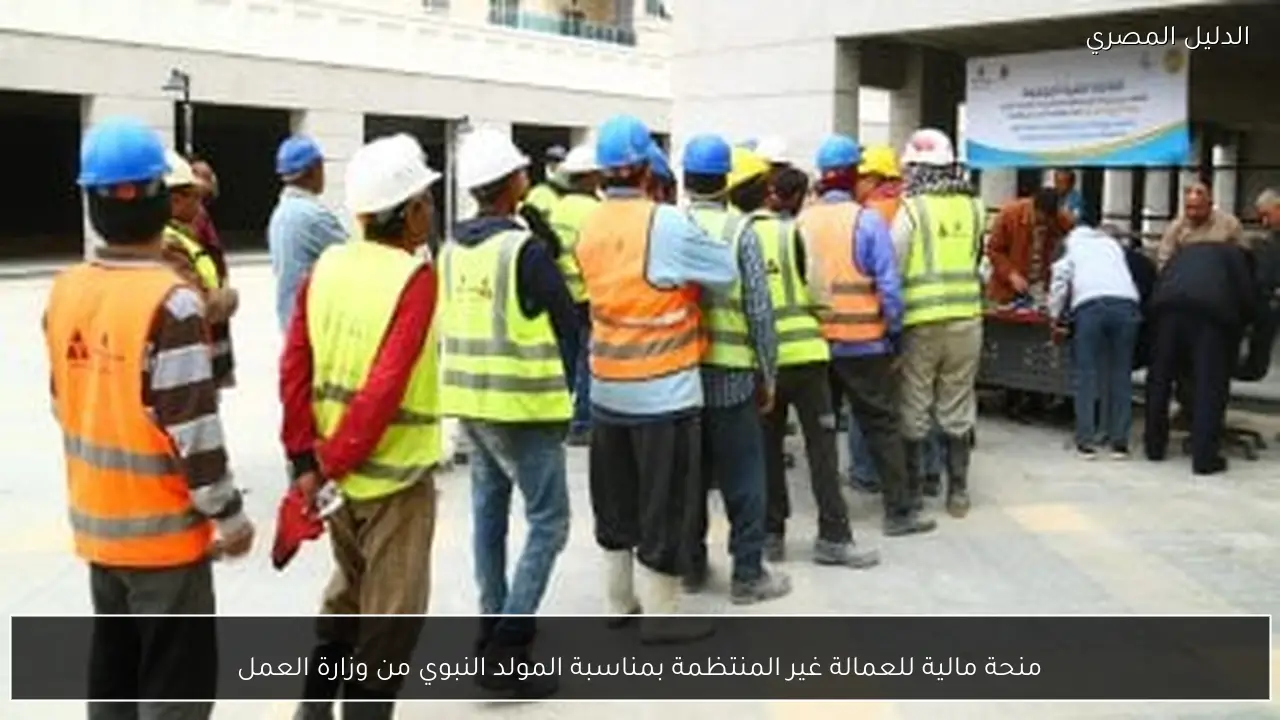 منحة مالية للعمالة غير المنتظمة بمناسبة المولد النبوي من وزارة العمل