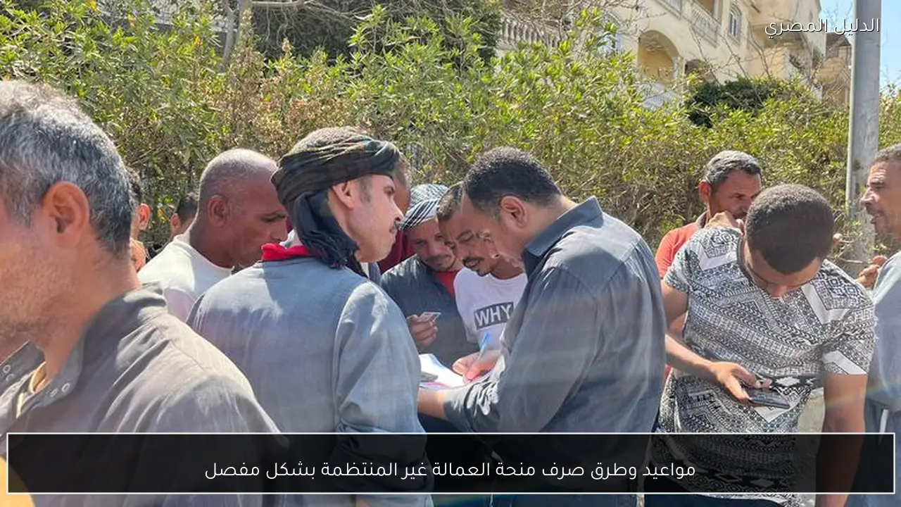 مواعيد وطرق صرف منحة العمالة غير المنتظمة بشكل مفصل