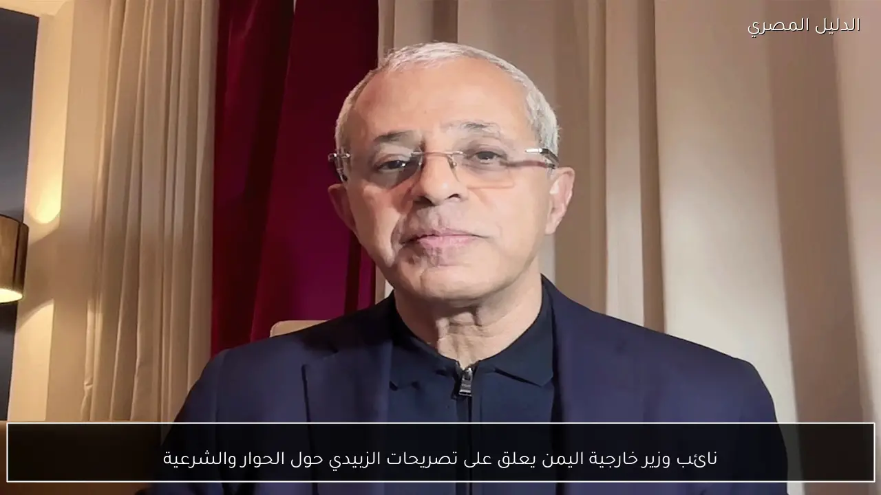 نائب وزير خارجية اليمن يعلق على تصريحات الزبيدي حول الحوار والشرعية