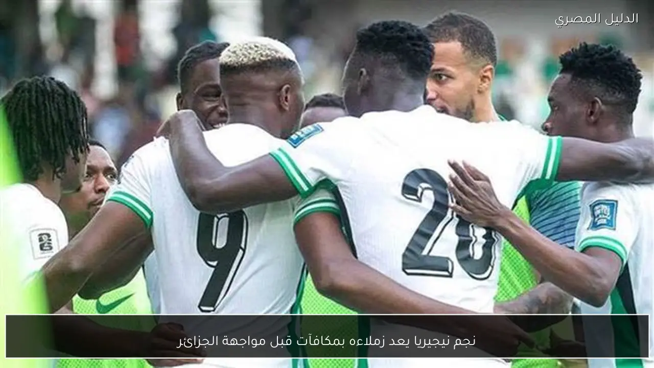 نجم نيجيريا يعد زملاءه بمكافآت قبل مواجهة الجزائر