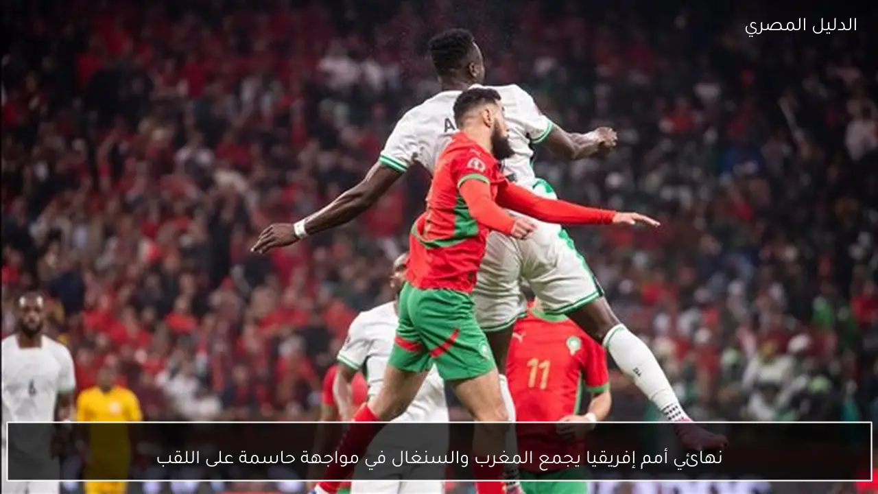 نهائي أمم إفريقيا يجمع المغرب والسنغال في مواجهة حاسمة على اللقب