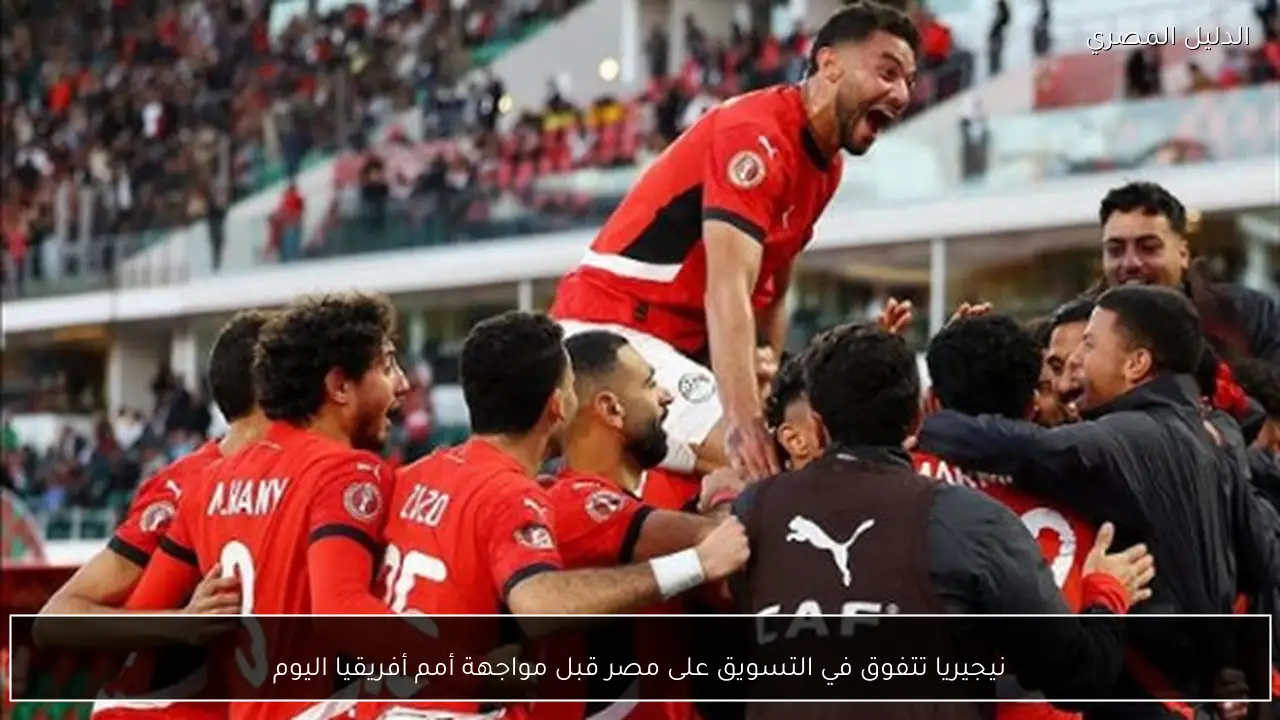 نيجيريا تتفوق في التسويق على مصر قبل مواجهة أمم أفريقيا اليوم