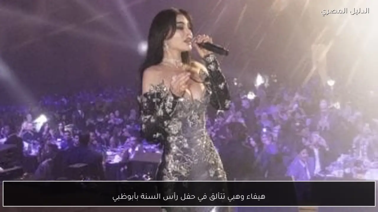 هيفاء وهبي تتألق في حفل رأس السنة بأبوظبي