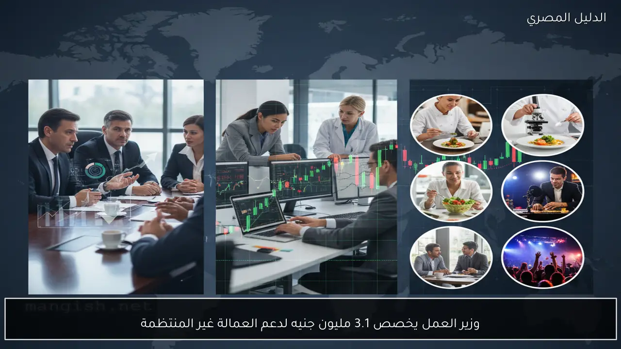 وزير العمل يخصص 3.1 مليون جنيه لدعم العمالة غير المنتظمة