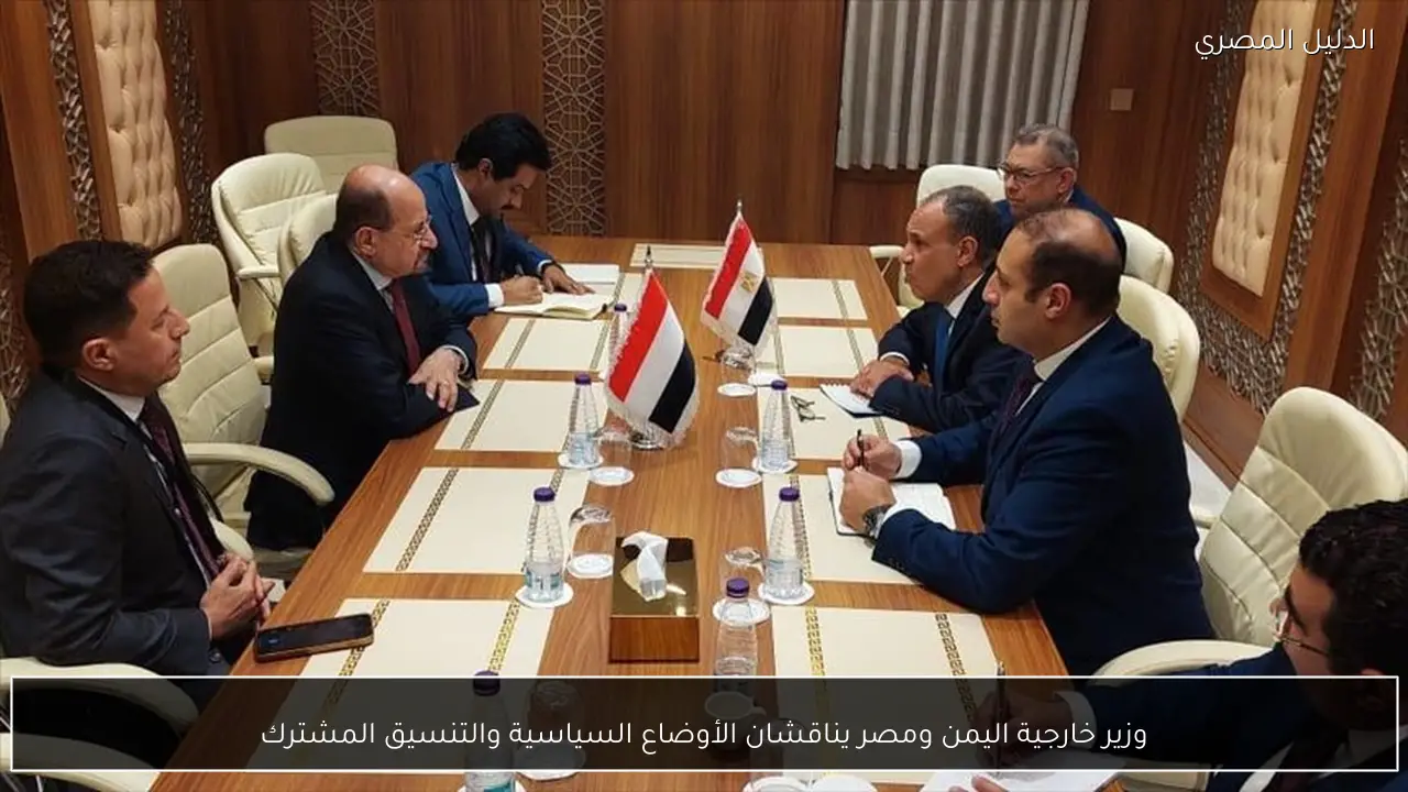 وزير خارجية اليمن ومصر يناقشان الأوضاع السياسية والتنسيق المشترك