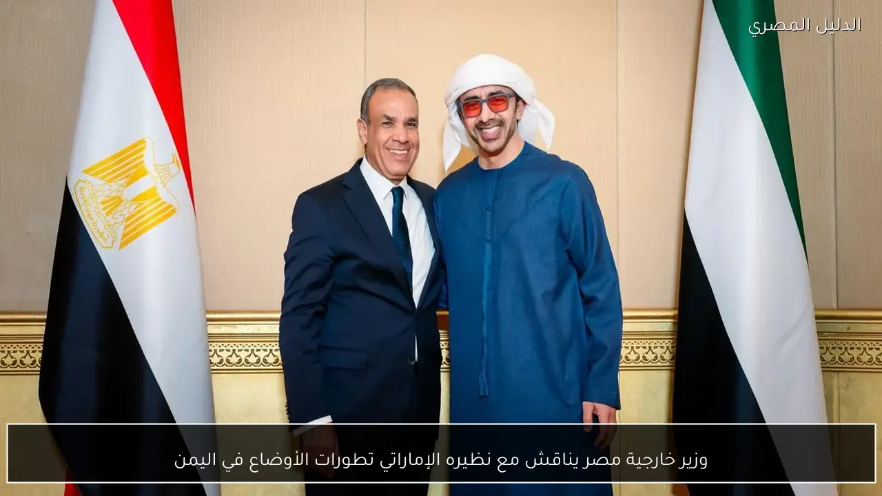 وزير خارجية مصر يناقش مع نظيره الإماراتي تطورات الأوضاع في اليمن
