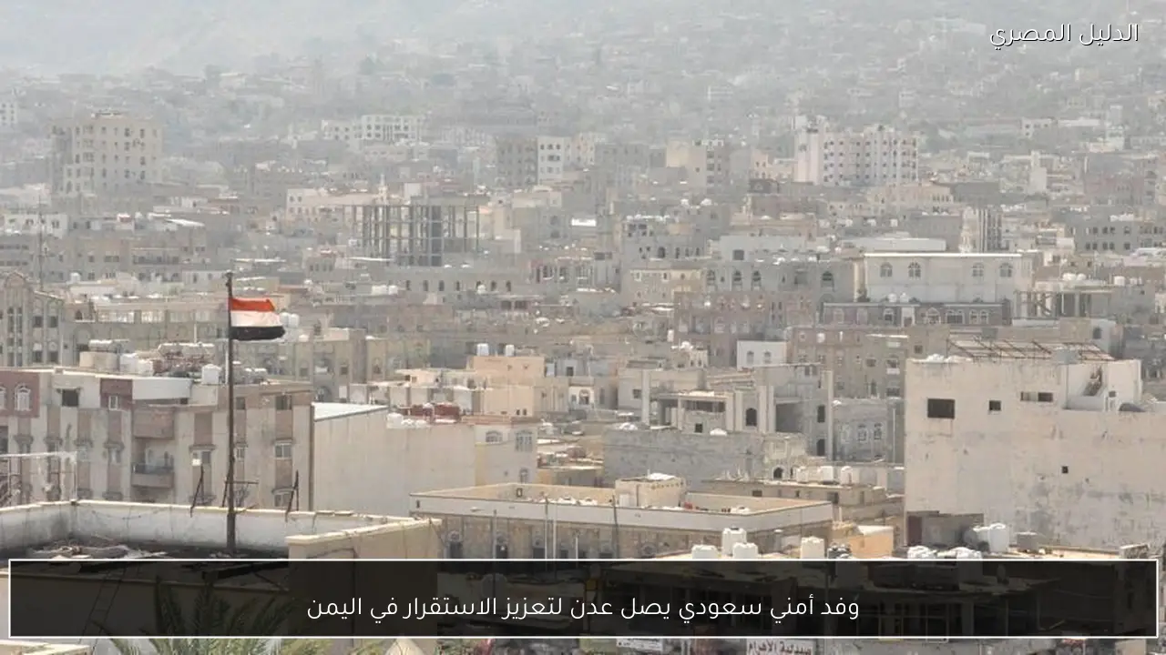 وفد أمني سعودي يصل عدن لتعزيز الاستقرار في اليمن