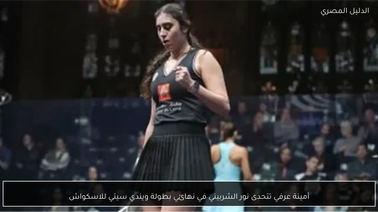 أمينة عرفي تتحدى نور الشربيني في نهائي بطولة ويندي سيتي للاسكواش
