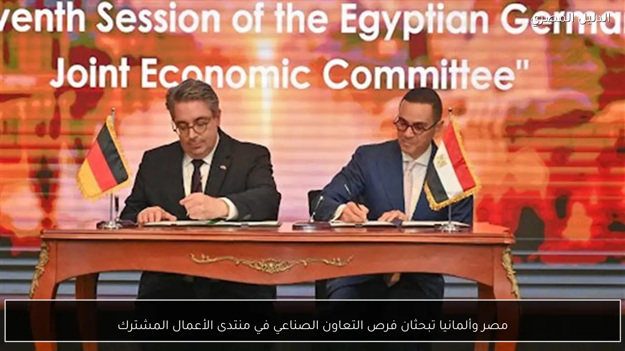 مصر وألمانيا تبحثان فرص التعاون الصناعي في منتدى الأعمال المشترك