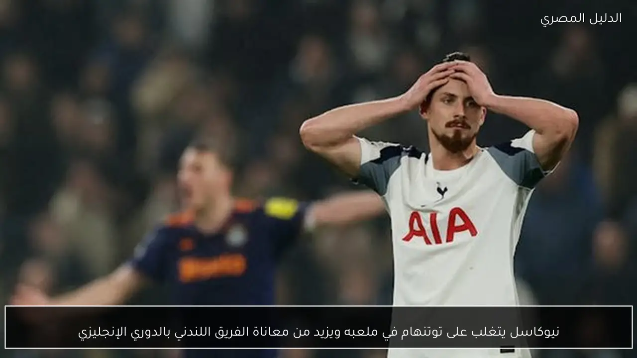 نيوكاسل يتغلب على توتنهام في ملعبه ويزيد من معاناة الفريق اللندني بالدوري الإنجليزي